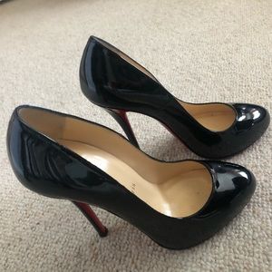 Christian Loubutin Black Heels size 38